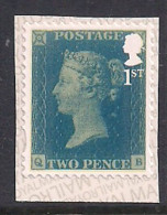 GB 2020 QE2 1st On 2d Blue Ex Int Stamp Exh Book MB 21 Umm S/Adhes ( J686 ) - Unused Stamps