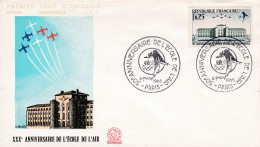 Cachet Commémoratif - 1965--30 Ans De L'école De L'Air (avion) --tp SALON DE PROVENCE-13  --cachet  PARIS -75 - Gedenkstempel