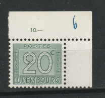 Luxemburg Y/T T 25 ** MNH - Portomarken