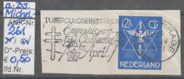 1933 - NIEDERLANDE - SM "Weltfrieden - Friedenstaube.." 12 1/2 C Ultramarin - O Gestempelt - S. Scan (261o ABs Nl) - Gebruikt