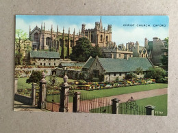 Oxford Christ Church Abbey Cathedral Valesque Postcard Valentine & Sons - Oxford