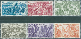 MADAGASCAR, POSTA AEREA, AIRMAIL, CHAD TO RHINE, 1946, FRANCOBOLLI NUOVI (MLH*) Scott:MG C45-C50 - Nuevos