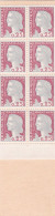 FRANCE - 1960 - MARIANNE DE DECARIS - N° 1263 - 25 C TYPE II - GRIS ET CARMIN - CARNET DE 8 TIMBRES - PUB FRIMATIC - 1960 Marianna Di Decaris