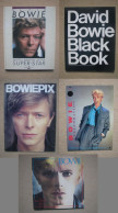 DAVID BOWIE - SUPERSTAR / BLACK BOOK / BOWIEPIX... LOT 5 LIVRES - Musica