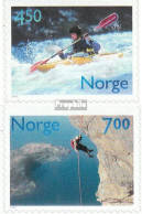 Norwegen 1383Do-1384Do (kompl.Ausg.) Postfrisch 2001 Aktive Freizeit - Unused Stamps