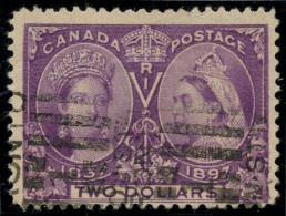 CANADA - YVERT 50 - 2 DOLLARS VIOLET VICTORIA - OBLITERE - Usati