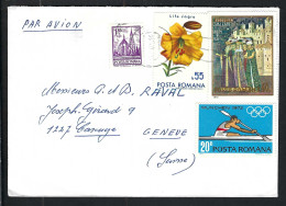 ROUMANIE Ca.1975: FDC Pour Genève (Suisse) - Storia Postale