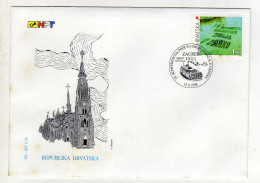 Enveloppe 1er Jour CROATIEV REPUBLIKA HRVATSKA Oblitération 10101 ZAGREB 15/06/1998 - Kroatien