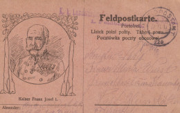 CARTE POSTALE AVEC PORTRAIT DU KAISER FRANCK EXPEDIEE EN 1917 - Abarten & Kuriositäten