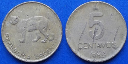 ARGENTINA - 5 Centavos 1985 "Pampas Cat" KM# 97.1 Monetary Reform (1985-1992) - Edelweiss Coins - Argentina