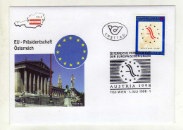 Enveloppe 1er Jour AUTRICHE AUSTRIA Oblitération 1150 WIEN 1 01/06/1998 - FDC