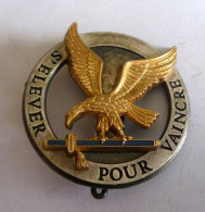 INSIGNE GROUPE ECOLE 318 NIMES, 2 Pièces, Ailes Pleines - DRAGO NOISIEL Marne La Vallée A 973 - Armée De L'air