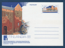 Aland, **, FINLANDIA 88, Entier-postal, Postal Stationery, - Ålandinseln