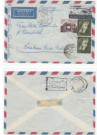 1960 Egypt ARABIC SLOGAN Cover HYDRO ELECTRIC Stamps Air Mail To Germany Electricity Energy - Covers & Documents