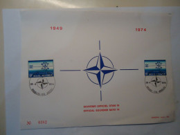 BELGIUM  ANNIVERSARIES BIG CARDS    NAVO OTAN 1974 NATO OTAN - NAVO