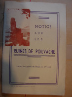 CP. 5340. Notice Sur Les Ruines De Poilvache + 3 Cartes Postales Et Programme - Yvoir