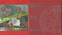 ITALIA Serie 2008 IFAD Con 5 € Argento Euro Ufficial € Coin Set Italy Italie - Italia