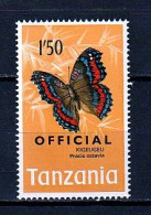 Tanzania 1973 Mi D24 (Mi 45 + "official") ** Precis Octavia - Tanzania (1964-...)