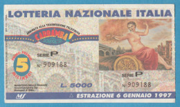 H-0500 * Lotteria Nazionale Italia 1997, CARRA'MBA! ...CHE... SORPRESA, Lire 5000 - Biglietti Della Lotteria