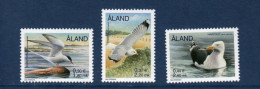 Aland, **, Yv, Mi 168, 169, 170, SG 162, 164, 166, Sterne Arctique, Goéland Cendré, Goéland Marin, - Mouettes