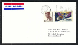 ETATS UNIS Ca.1975: LSC De KENNEDY SPACE CENTER à Genève (Suisse) - Storia Postale