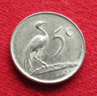 South Africa 5 Cents 1973 KM# 84 *VT Bird  Africa Do Sul RSA Afrique Do Sud Afrika - Afrique Du Sud