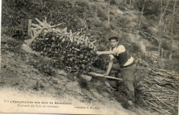 - Exploitation Des Bois En BOURGOGNE - Descente Du Bois En Traineau  (gros Plan)  -26652- - Bourgogne