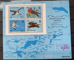 British Virgin Islands 1980, London '80 - Birds, MNH S/S - Britse Maagdeneilanden