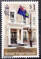 British Virgin Islands 2022, 20th Anniversary Of The Lodon Office, MNH Single Stamp - British Virgin Islands