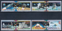 Cook Islands 1989 Mi# 1269-1276 ** MNH - 4 Pairs - 1st Moon Landing, 20th Anniv. / Space - Ozeanien