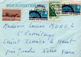 USA ETATS UNIS AFFRANCHISSEMENT COMPOSE SUR LETTRE POUR LA FRANCE 1970 - Cartas & Documentos