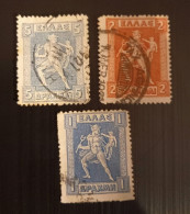 Grèce 1913 -1924 Mythological Figures - As Previous Edition - Lithographic Issue Lot 2 - Used Stamps