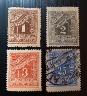 Grèce 1902 Value Stamps (Timbres-taxe )Perforation: 13½ - Used Stamps