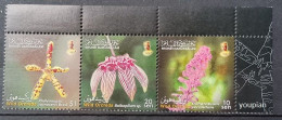 Brunei 2009, Wild Orchids, MNH Unusual Stamps Strip - Brunei (1984-...)