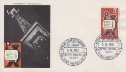 Enveloppe  FDC  1er  Jour   ALLEMAGNE  BERLIN    Exposition   Phono - Radio - Télévision    1961 - 1948-1970