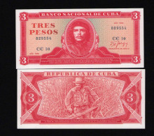 Cuba 3 Pesos 1989 CE  Unc - Cuba