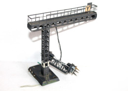 PORTIQUE, POTENCE NACELLE DOUBLE FEU + PANNEAU SIGNALISATION, SEMAPHORE HO + N / ANCIEN MODELE FERROVIAIRE (1712.278) - Alimentación & Accesorios Eléctricos