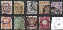 JAPON 78 à 86 Oblitérés Côte 36 € - Used Stamps