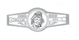 14) Bague De Cigare Série Tintin Blanche Grise Royal Flush Kuifje Colonel Faud Armée Saoudienne En Superbe.Etat - Advertisement