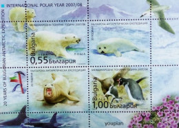 Bulgaria 2008, International Polar Year, MNH S/S - Unused Stamps