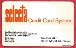 Selecta AG  3280 Morat Muntelier Credit Card System Indor Thé + Café - Andere & Zonder Classificatie