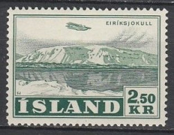 Iceland      .       Yvert    .     Airmail  28         .     *      .      Mint-hinged - Aéreo