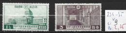 JAPON 234-35 * Côte 9 € - Unused Stamps