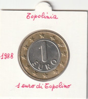 GETTONE-PRECURSORI EURO- 1 TOPOLINO (MDG14.12 - Private Proofs / Unofficial