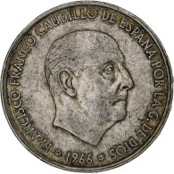 Espagne, Francisco Franco, 100 Pesetas, 1966 (67), Madrid, TTB+, Argent, KM:797 - 100 Peseta