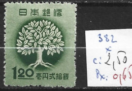 JAPON 382 * Côte 2.50 € - Unused Stamps