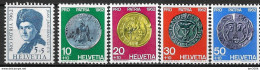 1962 Schweiz Mi. 751-5**MNH Pro Patria : 250. Geburtstag Von Jean-Jacques Rousseau; Münzen - Nuevos