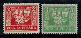 Pologne 1922 Mi. 9-10 Neuf * MH 100% Armoiries, Silésie - Other & Unclassified