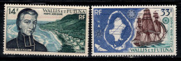 Wallis Et Futuna 1955 Yv. 15, 17 Neuf ** 100% Poste Aérienne Chanel, Navire - Unused Stamps