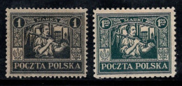 Pologne 1922 Mi. 7-8 Neuf * MH 100% Armoiries, Silésie - Andere & Zonder Classificatie